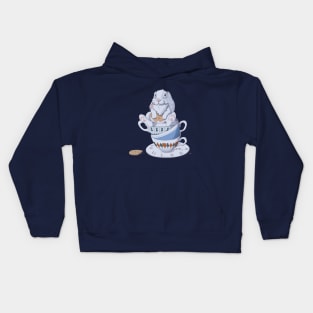 Alice In Wonderland Fan Art Teacup Bunny Kids Hoodie